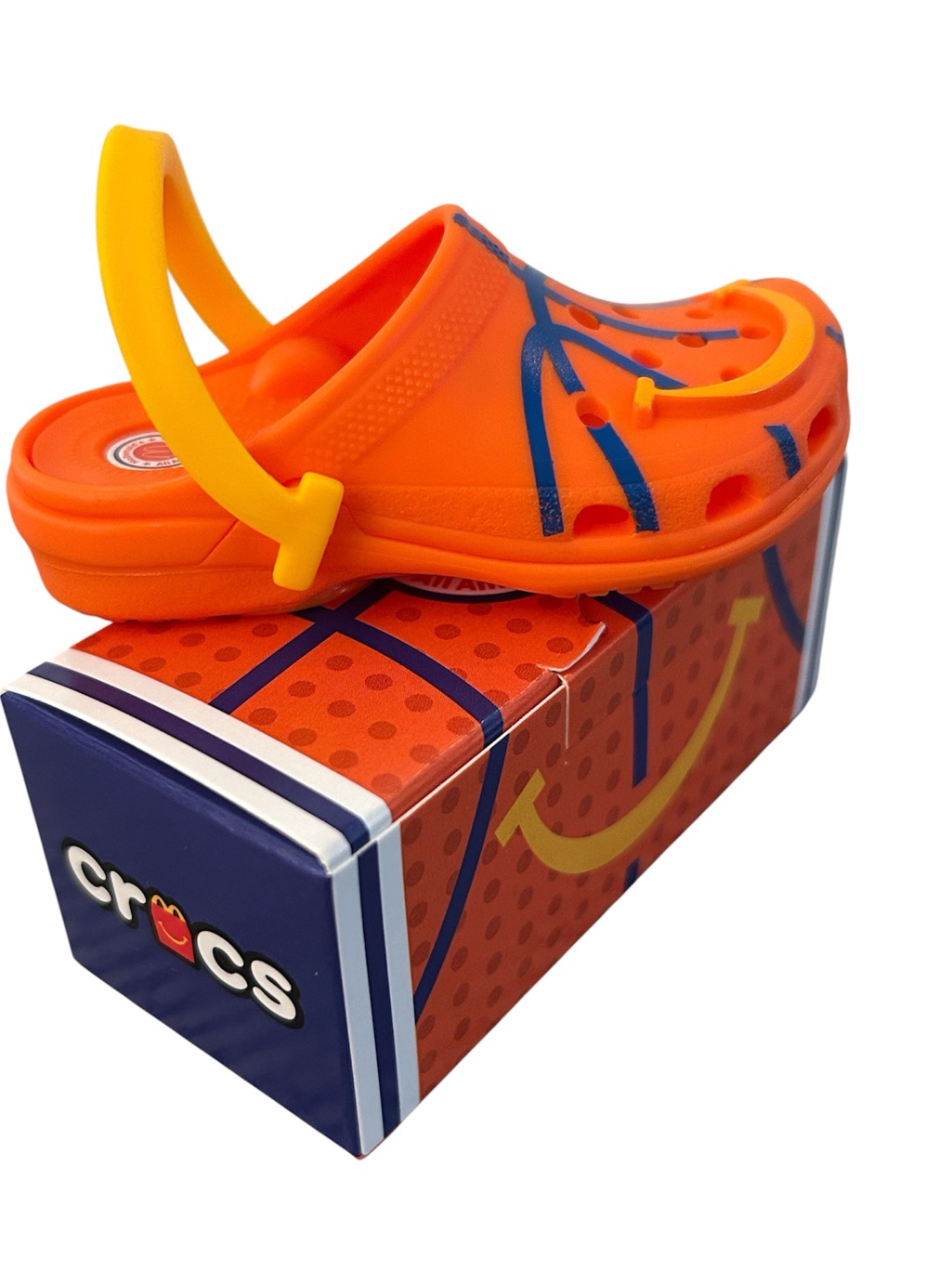 Mcdonald&acirc;s Crocs Orange All American Basketball Games Happy Meal Collectible
